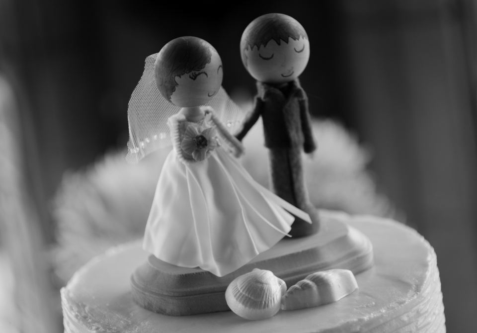 The bride made her own cake toppers @firstweddingof2013