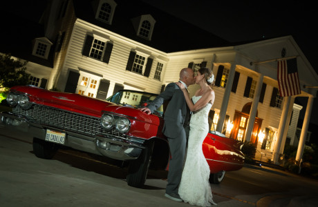 1960's red cadillac, destination wedding photography, myrtle beach, conway, south carolina, best photographer, photojournalism, documentary, color images