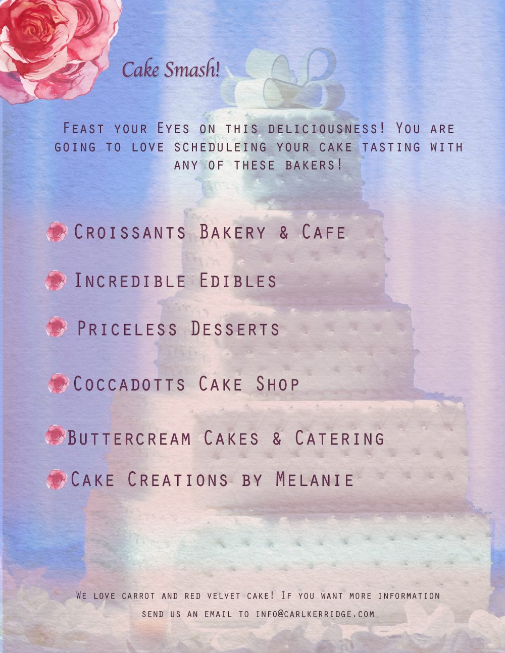 Cake Smash, wedding cake background with wedding cake vendors 