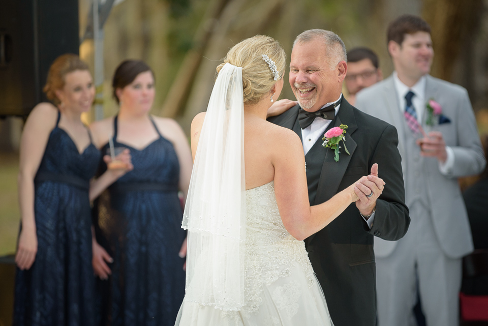 father daughter dance during Litchfield Wedding reception