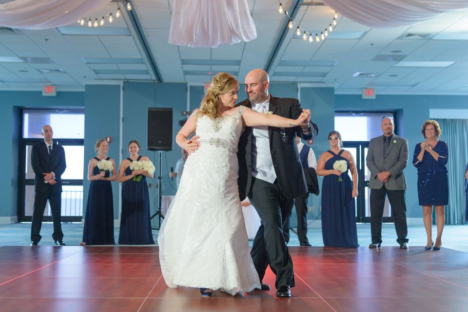 bride and groom perform an amazing first dance